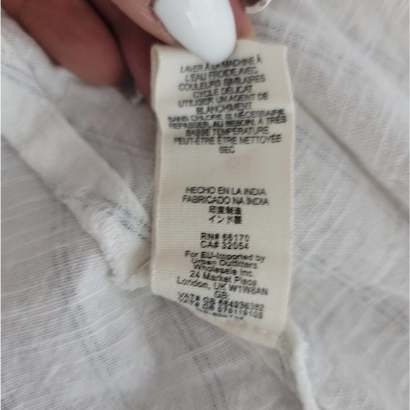 FREE PEOPLE DIANA STRIPED WRAP MIDI  SLEEVELESS PATCH POCKETS WOMENS SIZE MEDIUM - Picture 3 of 12